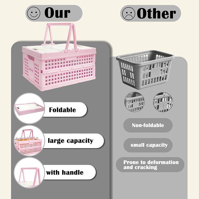Foldable Small Plastic Baskets - Image 3