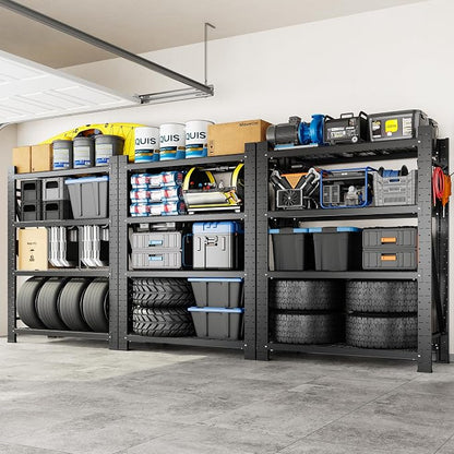 FLEXIMOUNTS 10000LBS 3 Pack Garage Shelving, 4-Tier Heavy Duty Shelving Unit by FLEXIMOUNTS