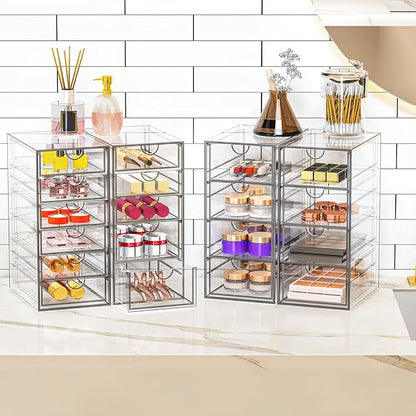 Arcylic Makeup Organzier with 11 Drawers, Bathroom Makeup Organizer - Image 2