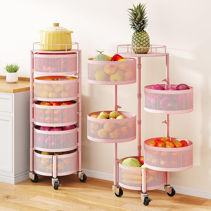 SAYZH 5 Tier Fruit Vegetable Basket Stand by SAYZH