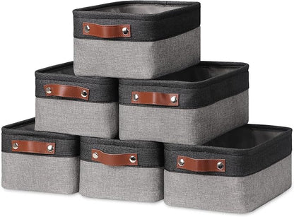 HNZIGE Small Storage Baskets Fabric BinsBaskets by HNZIGE