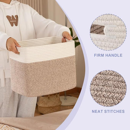 OIAHOMY Storage baskets for Shelf, Toy Storage Basket, Collapsible Storage Bins - Image 3