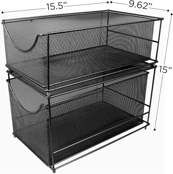 Sorbus® Cabinet Organizer Set — Mesh Storage Organizer - Image 3