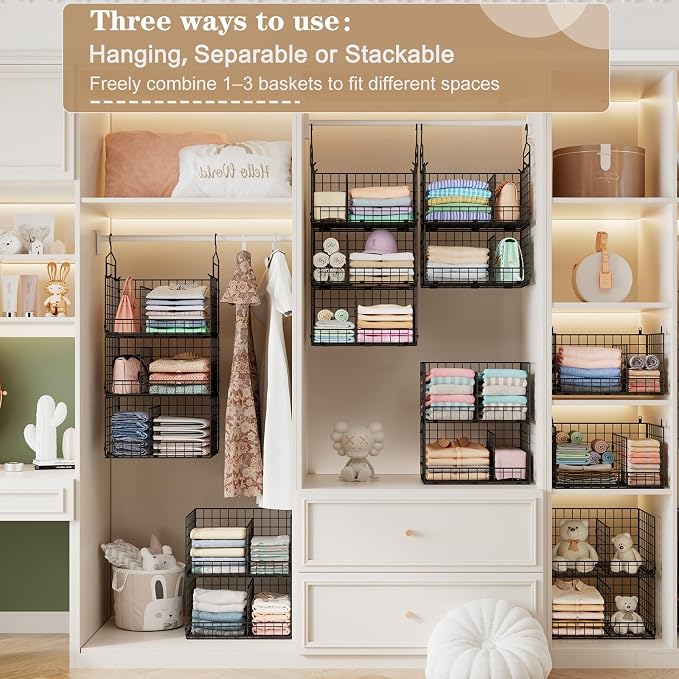 Sonyabecca 3-Tier Extra Large Closet Hanging Organizer - Image 5