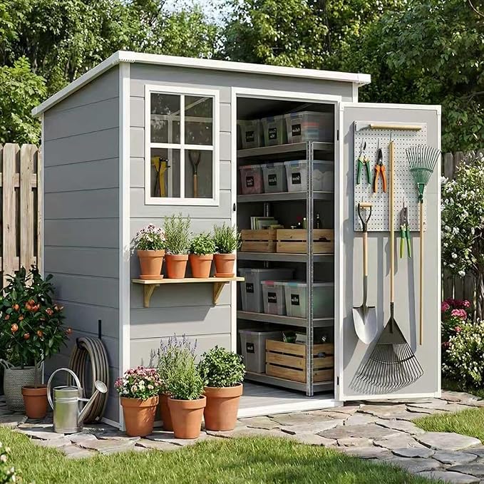 5x3 FT Outdoor Storage Shed by AIRAJ