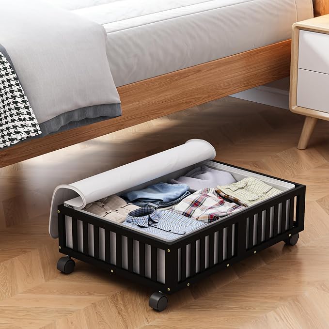 Bamboo Under Bed Storage Containers by MHXWSXPN