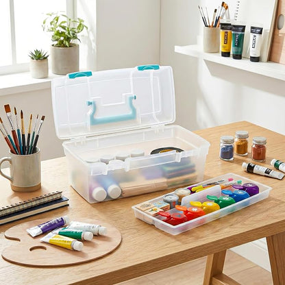 ArtBin 6937AG Essentials Lift-Out Tray Box, Portable Art & Craft Organizer - Image 2