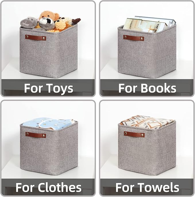 HNZIGE Collapsible Storage Basket, Cube Storage Baskets - Image 6