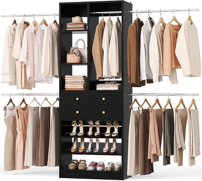 Besiost Closet System, 4.2–8.8 FT Closet Organizer by Besiost