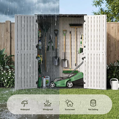 65 Cu.Ft Resin Outdoor Storage Shed - Image 6