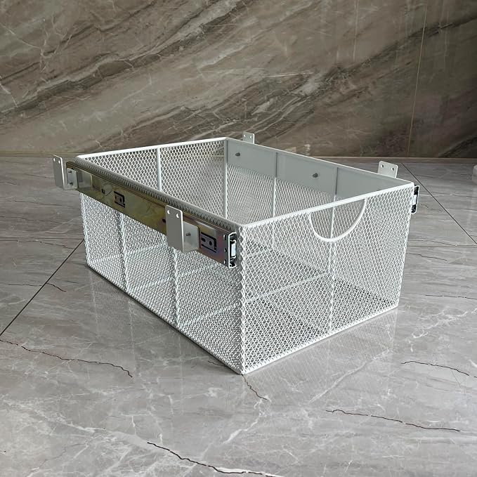 Pull Out Closet Drawer for Clothes | Sliding Wire Basket for Wardrobe Cabinets by Unknown