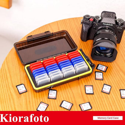 Kiorafoto SD Card Case with 36 Pack Individual Clear Plastic Memory Card Holders - Image 9