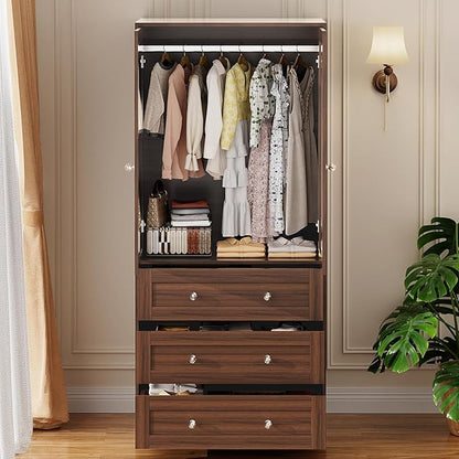 VOWNER 71" Tall Armoire Wardrobe Closet - Image 6