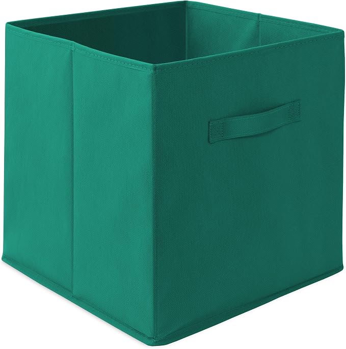 Casafield Set of 6 Collapsible Fabric Cube Storage Bins, Teal - Image 2