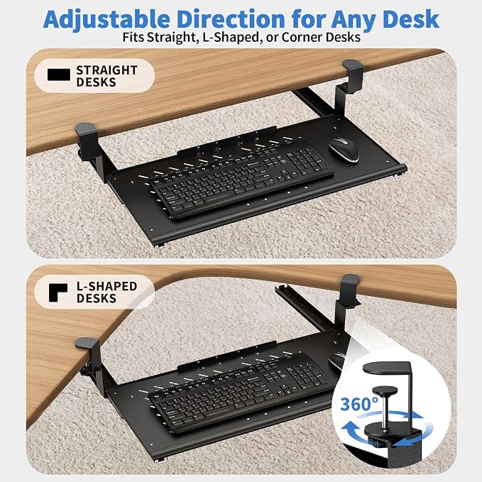 Keyboard Tray Under Desk - Image 3