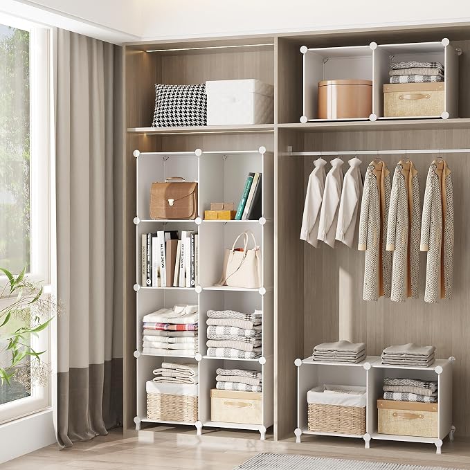 AWTATOS 8 Cube Storage Organizer, Closet Organizer Storage Shelf, Bookcase - Image 5