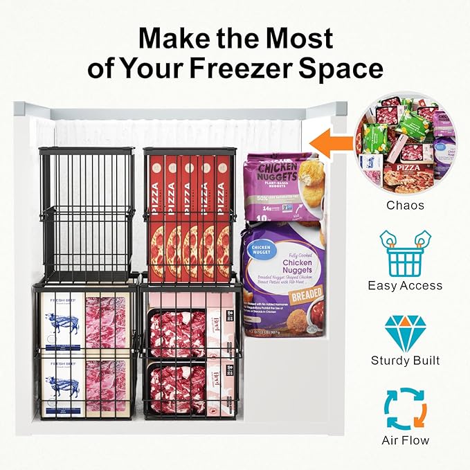 iSPECLE Deep Freezer Organizer Bins - Image 4
