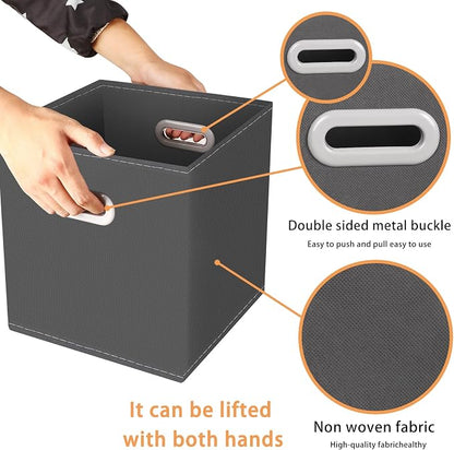 Yunkeeeper storage bins Cubes, Fabric Cube Organizer - Image 7