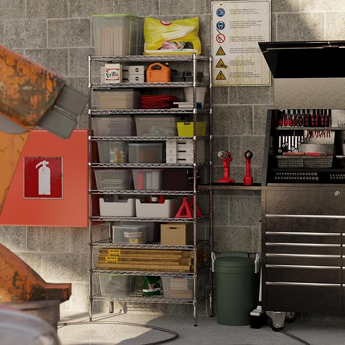 21" Deep x 36" Wide x 86" Height Wire Shelving Kit | 10-Tier | NSF Commercial - Image 5