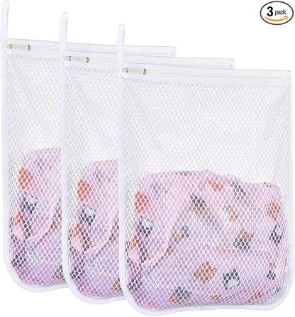 3 pcs Durable Honeycomb Mesh Laundry Bags by LAFFTRAK