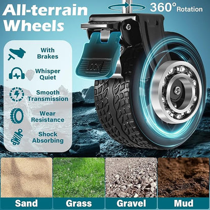 Collapsible Wagon Cart with Wheels Foldable: 500LBS Heavy Duty Folding Utility - Image 5