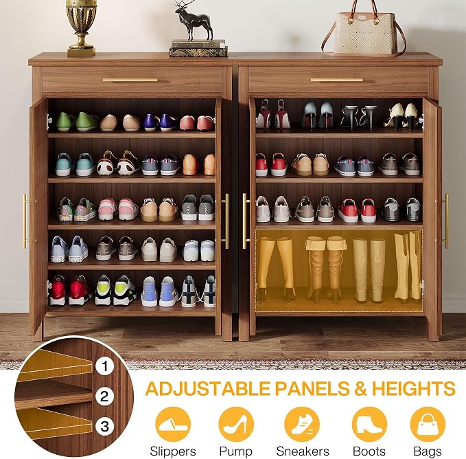 Tribesigns Shoe Cabinet, 5-Tier Shoe Storage Cabinet - Image 7