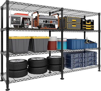 Garvee Metal Storage Shelves 4-Tiers, Standing Garage Shelving Unit 59"W x - Image 9