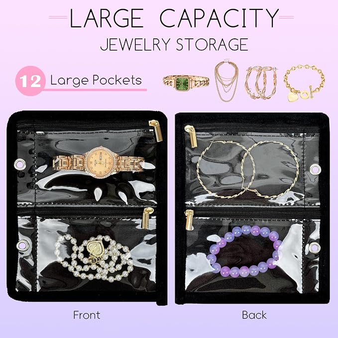 Travel Jewelry Organizer Case, Jewelry Bags - Image 3