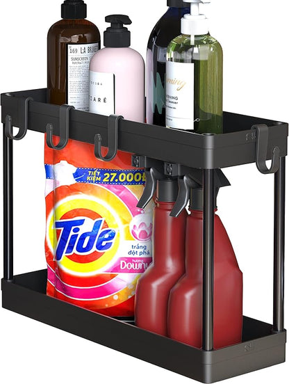Simple Houseware 2-Tier Under Sink Organizer Storage Tray by SimpleHouseware