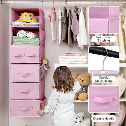 GRANNY SAYS Hanging Closet Organizers and Storage, 6 Shelves Closet Hanging - Image 5