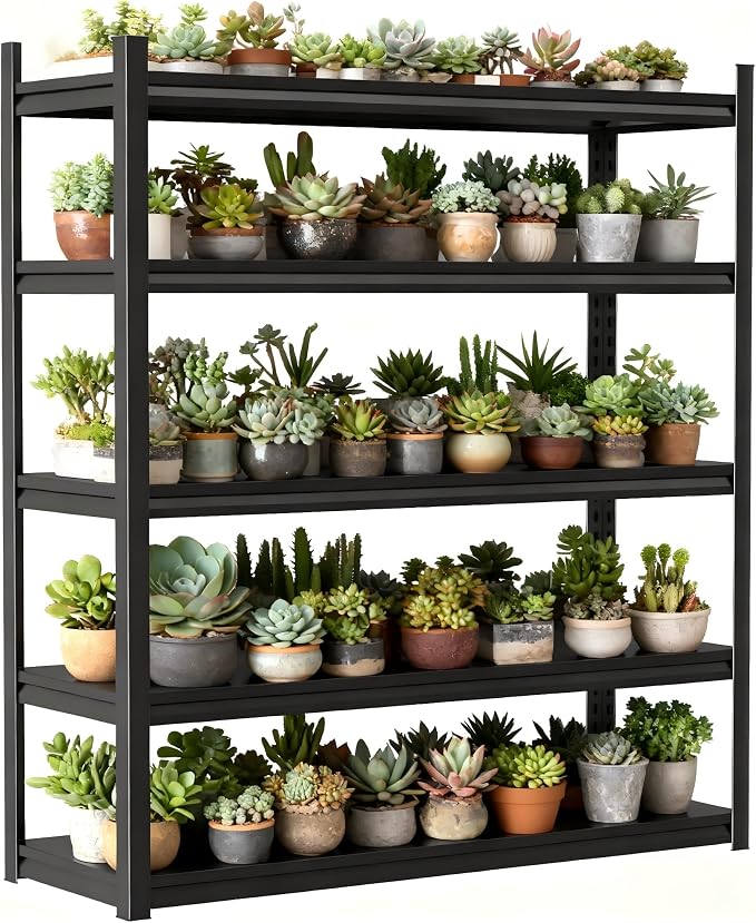 Garage Shelves, 14-48''W Heavy-Duty Storage Shelves, Double-Layer Uprights - Image 7