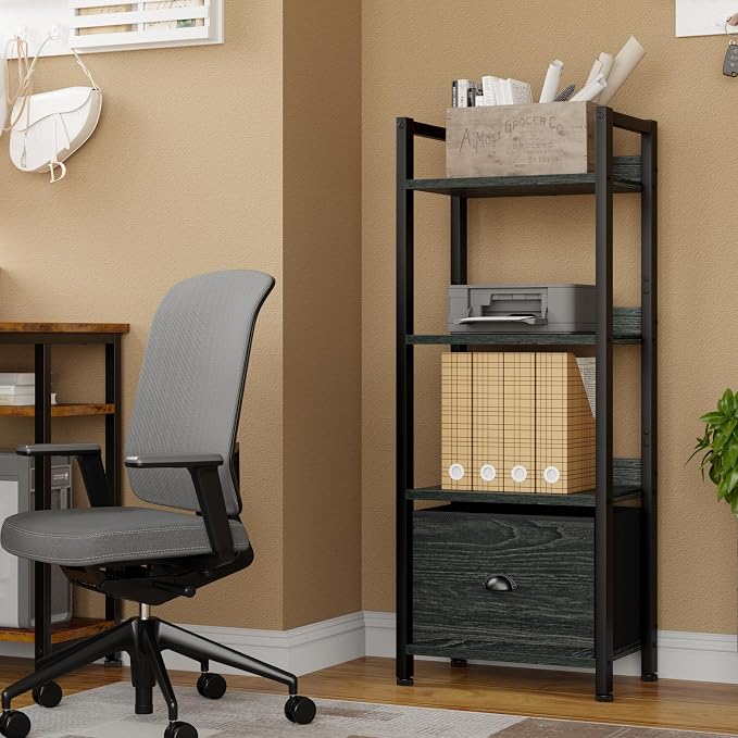 Furologee 4 Tier Bookshelf - Image 8