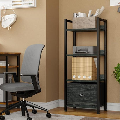 Furologee 4 Tier Bookshelf - Image 8