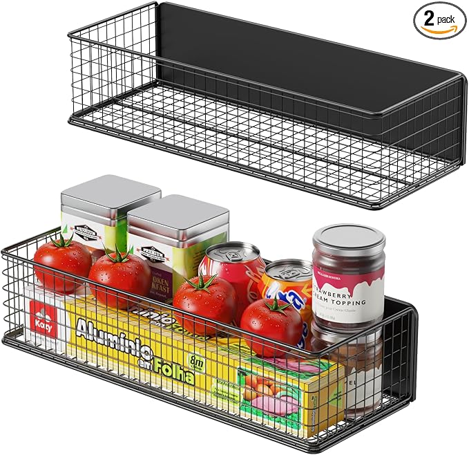 2Pack Magnetic Basket Organizer Holder by SKNOOYLIGHT