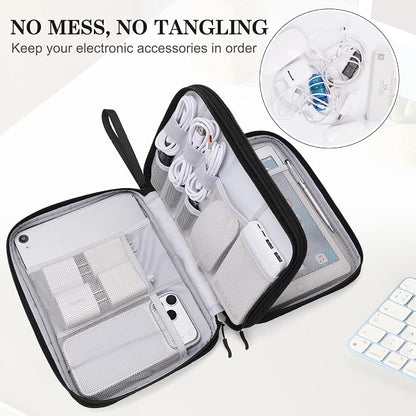 FYY Electronic Organizer, Extra Large Travel Cable Organizer Bag Pouch Portable - Image 5