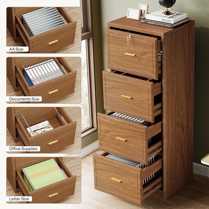 Tribesigns 4-Drawer File Cabinet - Image 7
