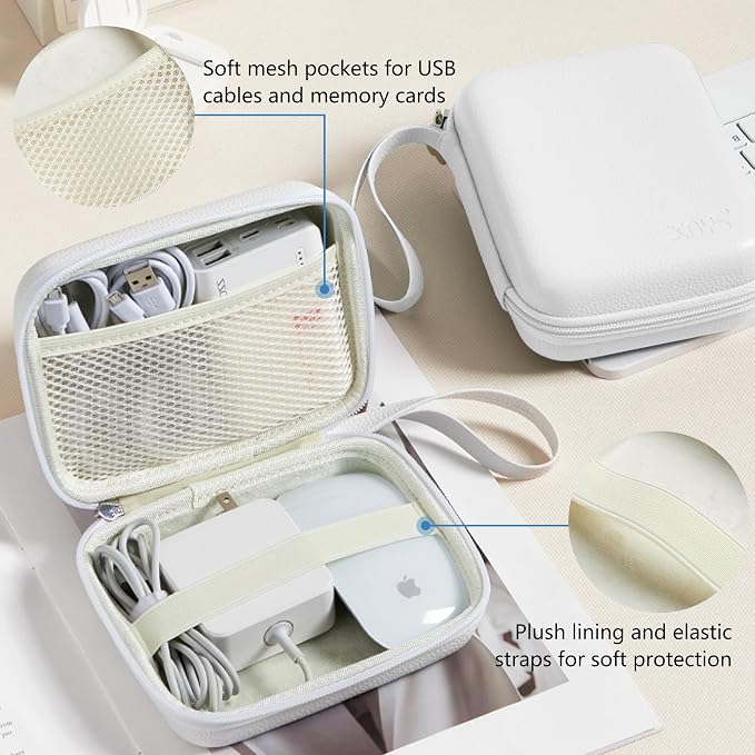 Charger Case for Macbook, Portable Tech Electronic Organizer Bag, Small Travel - Image 5