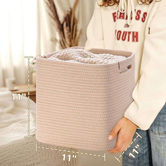 11 Inch Storage Cubes, 3 Pack Cube Storage Bins - Image 5