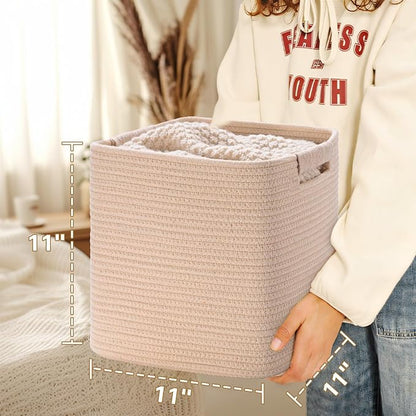 11 Inch Storage Cubes, 3 Pack Cube Storage Bins - Image 5