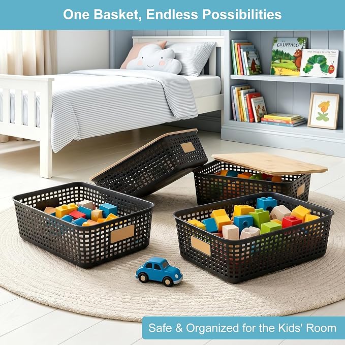 Bagnizer 4 Pack Plastic Storage Bins - Image 4