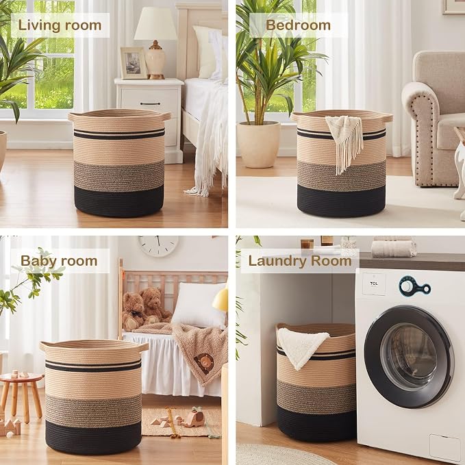 OIAHOMY 80L Laundry Baskets-Laundry Hamper, Storage Basket - Image 7