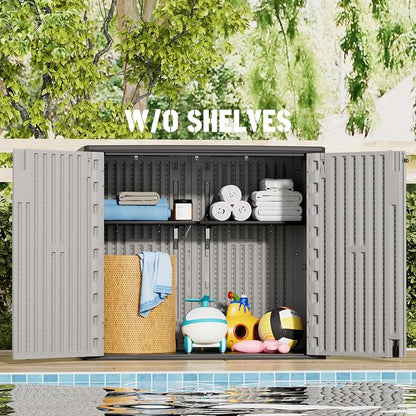 Large Outdoor Storage Box, Resin Sheds&Outdoor Storage Waterproof/Lockable - Image 5
