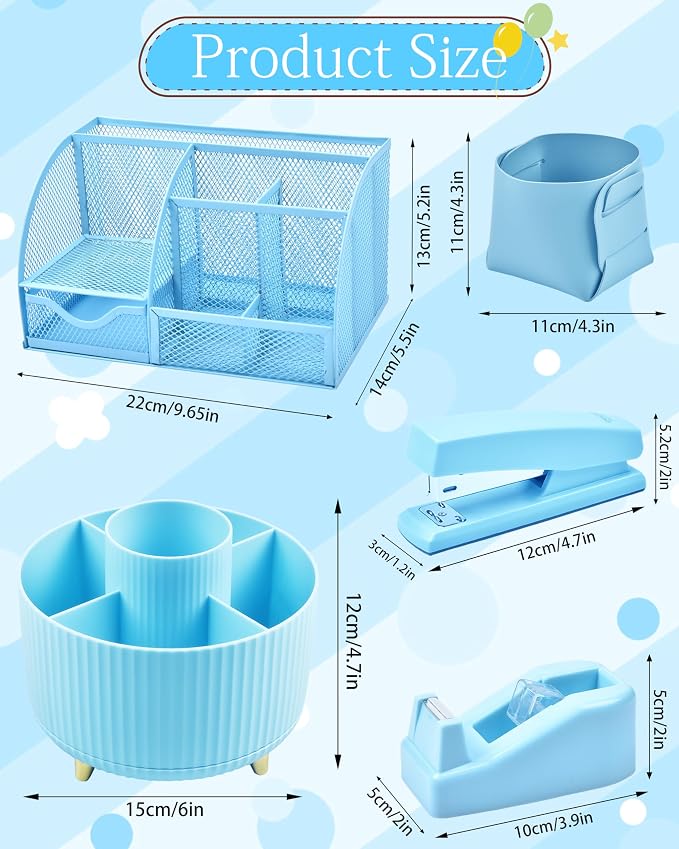Blue Desk Accessories and Organizers - Image 6