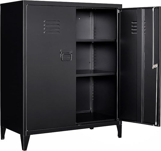 SISESOL Storage Cabinet with Doors and Shelves, Office Storage Cabinets by SISESOL
