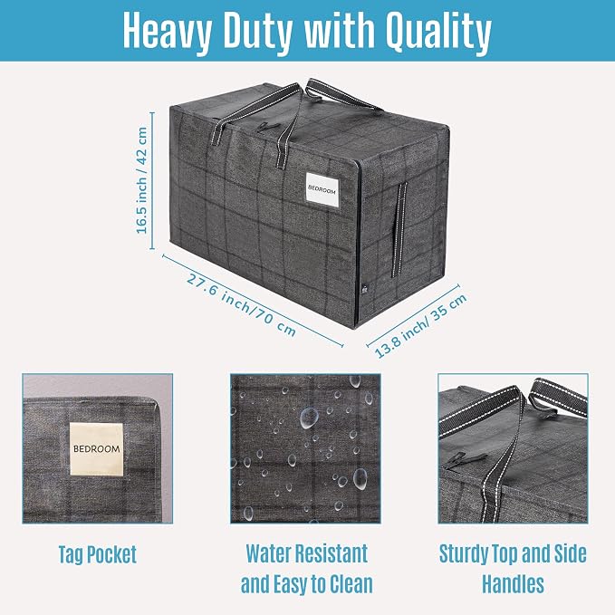VENO 10 Pack Moving and Storage Bags, Heavy Duty, Alternative to Moving Boxes - Image 4