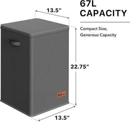 Simple Houseware Foldable Laundry Hamper Basket - Image 2
