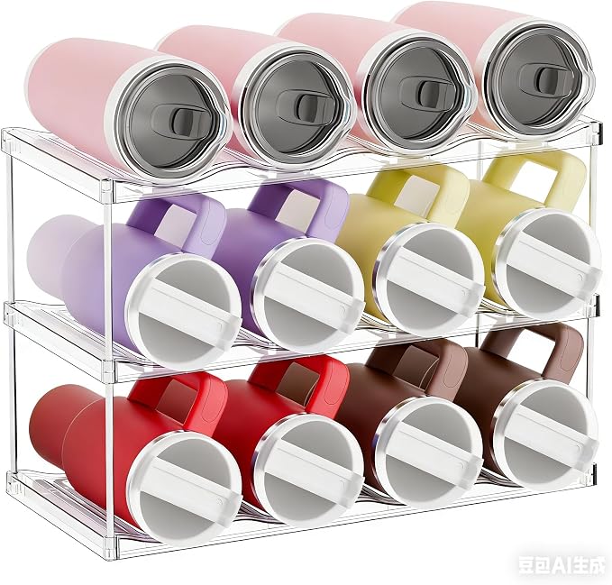 Stackable Water Bottle Organizer by SuoxingStorage