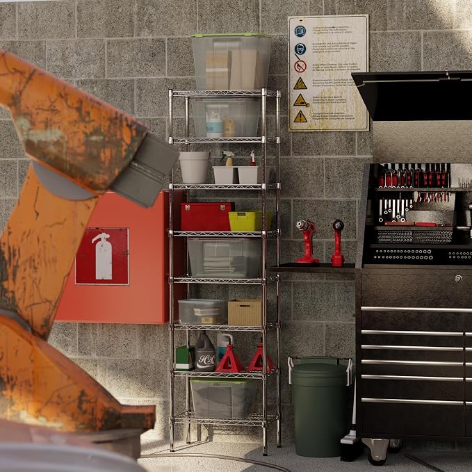 14" Deep x 24" Wide x 86" Height Wire Shelving Kit | 8-Tier | NSF Commercial - Image 7