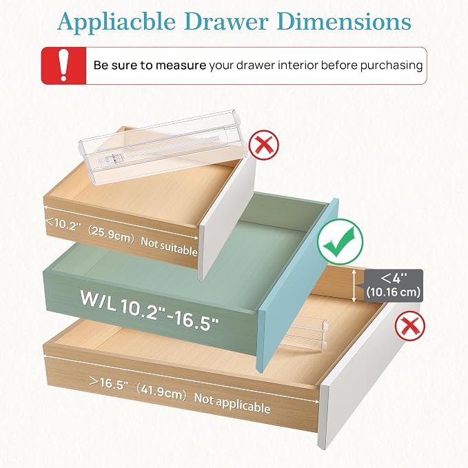 Vtopmart 14 Pack Drawer Dividers - Image 2