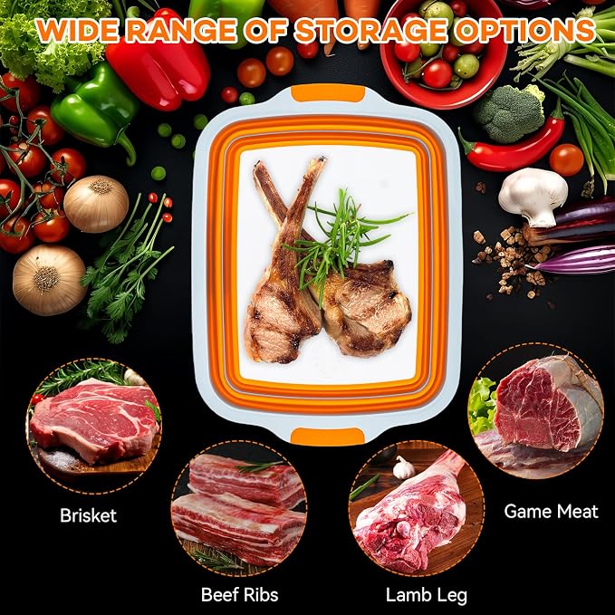 Collapsible BBQ Prep Tub with Cutting Board - Image 6